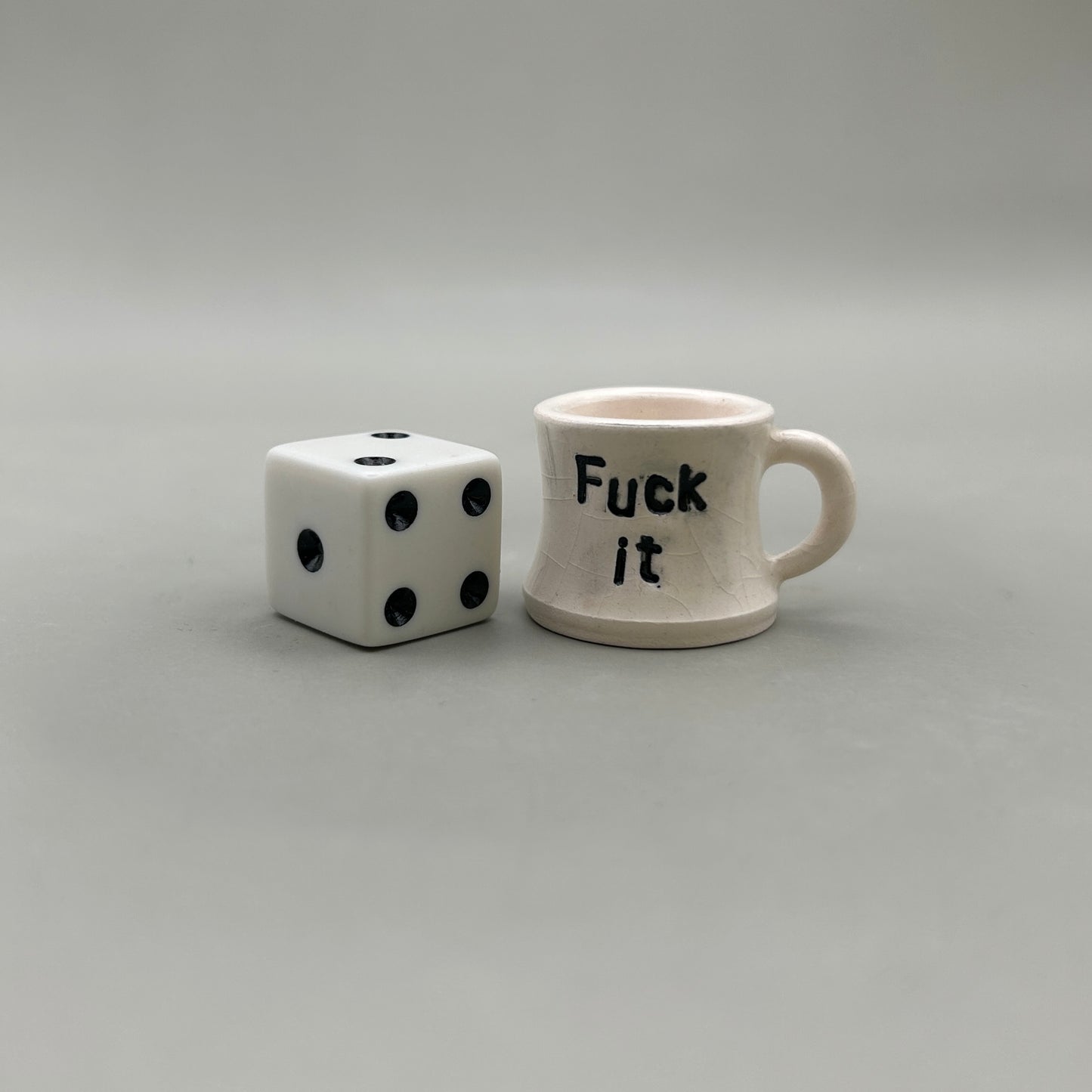 Miniature Mug "Fuck it"